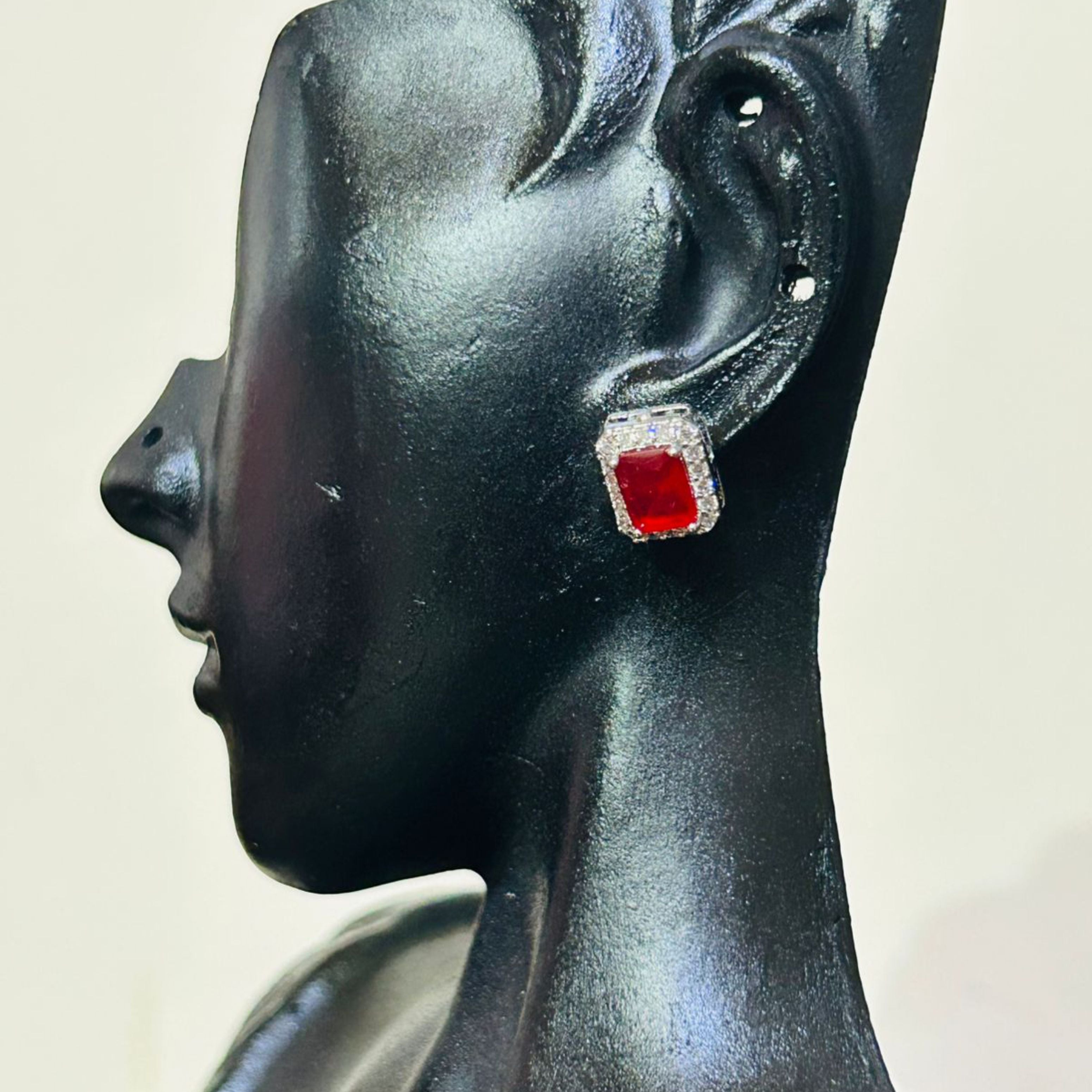 Ruby Stud Earrings
