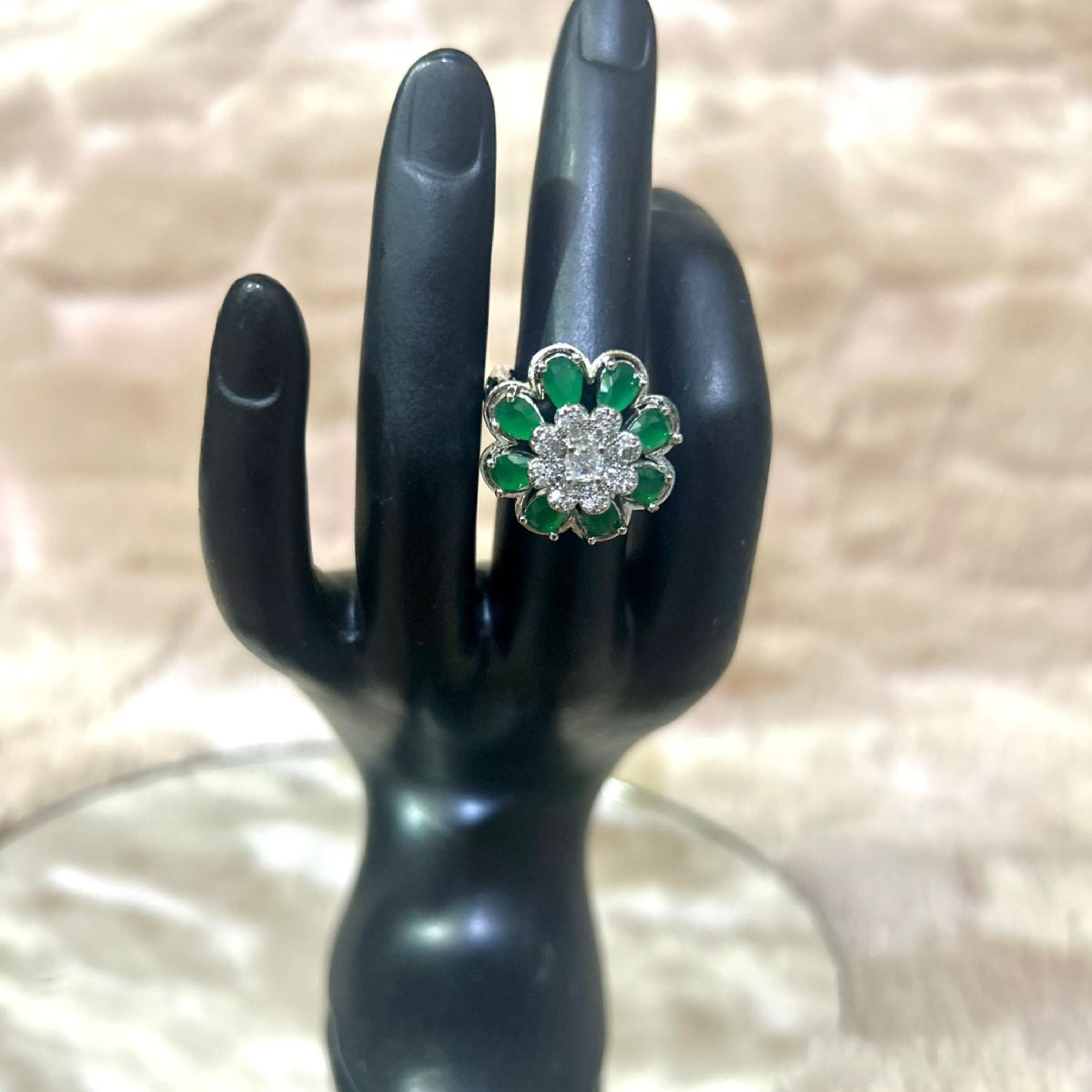 Emerald Bloom Ring